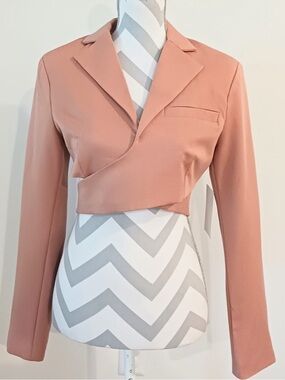 NA-KD Jackets & Blazers/NA-KD Wrap Blazer, Notched lapel, Crossover V-neck,NWT
